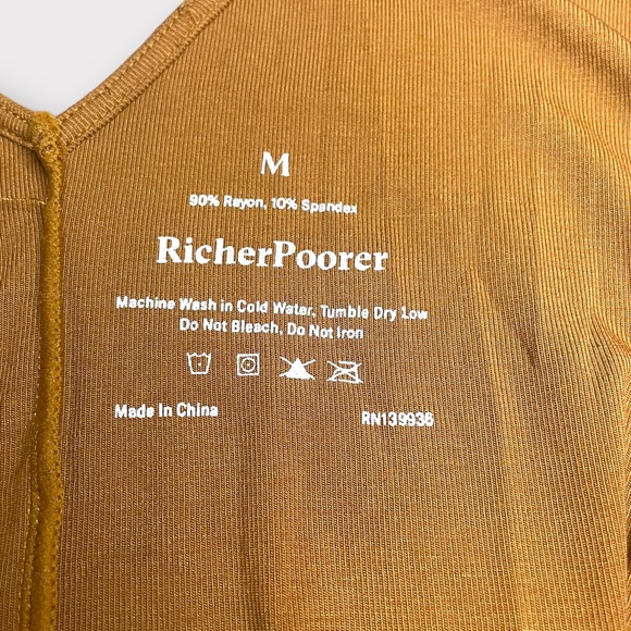 Richer Poorer - Night Knit Slip Dress - Woodgrain Tan - Size M - Picture 8 of 8